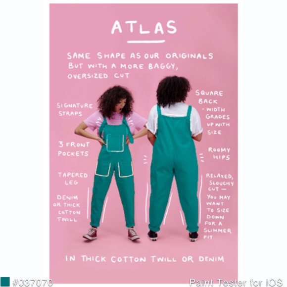 SOLD NWT Atlas Lucy & Yak Organic Cotton Overalls - Picture 4 of 12